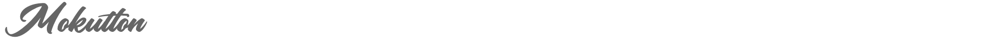 Sample characters Mokutton Font